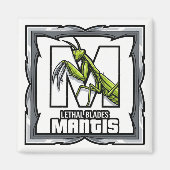 M is for Mantis – GTA Style ABC Learning Magnet (Vorne)