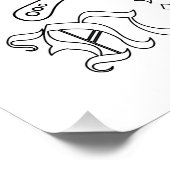 "M is for Mother" - farbiges Poster (Ecke)