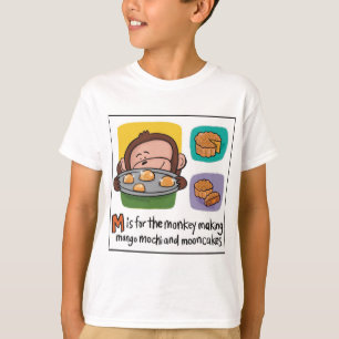 M ist für den T - Shirt Mooncakes