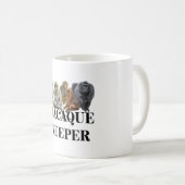 M ist für Macaque Keeper Kaffeetasse (VorderseiteRechts)