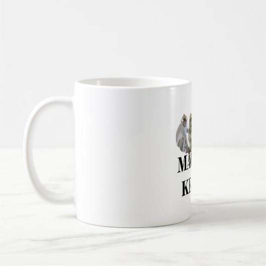 M ist für Macaque Keeper Kaffeetasse (Links)