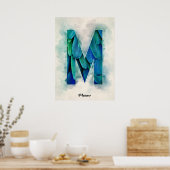 M ist für Macaw Poster (Küche)