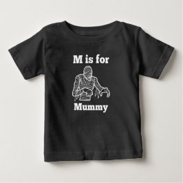 M ist für Mama Halloween Horror Monster Baby T-shirt