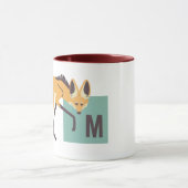 M ist für Maned Wolf (Papaya) Tasse (Zentrum)