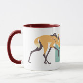 M ist für Maned Wolf (Papaya) Tasse (Links)