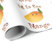 M ist für Mango Geschenkpapier (Rolleneckpunkt)