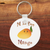 M ist für Mango Schlüsselanhänger (Vorderseite)