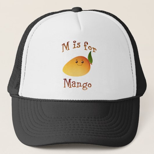 M ist für Mango Truckerkappe (Vorderseite)