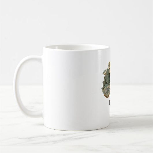 M ist für Mata Mata Turtle Kaffeetasse (Links)