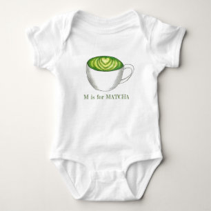 M ist für MATCHA Green Tee Latte Alphabet Letter