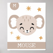 M ist für Maus, Kinderzimmer, Schlafzimmer, Kinder