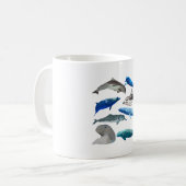 M ist für Meeressäugetiere Kaffeetasse (Vorderseite Links)