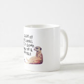 M ist für Meerkat Kaffeetasse (VorderseiteRechts)
