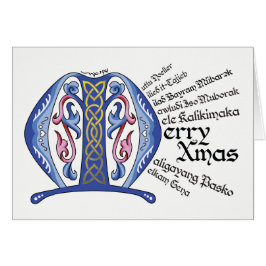 M ist für Merry Xmas Card