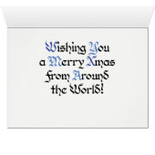 M ist für Merry Xmas Card (Innenansicht Horizontal (Unten))
