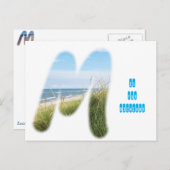 M ist für Michigan Postkarte (Vorne/Hinten)