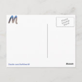 M ist für Michigan Postkarte (Rückseite)