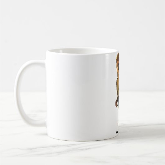M ist für Mona Monkey Kaffeetasse (Links)