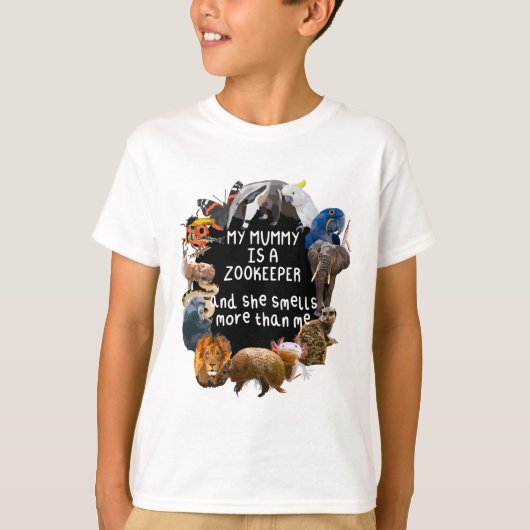 M ist für Mummy Zookeeper T-Shirt (Vorderseite)