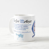 M ist für Mutter Tasse (Vorderseite Links)