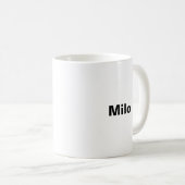 M ist für...personalisierten Schlamm Kaffeetasse (VorderseiteRechts)