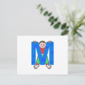 M ist für postkarte (Stehend Vorderseite)