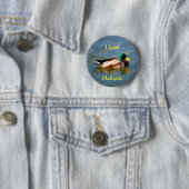 M ist für Stockente - Knopf Button (Beispiel)