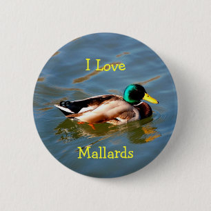 M ist für Stockente - Knopf Button