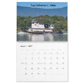 M Ix von Schleppern am Hudson River 2026 Kalender (Mär 2027)