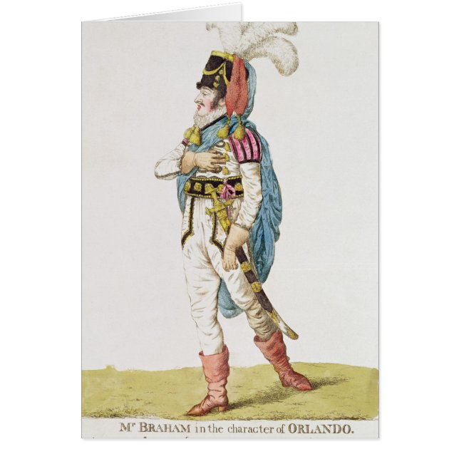 M.John Braham der Charakter von Orlando, 1802 (Vorne)