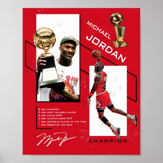 M.Jordan Poster (Vorne)