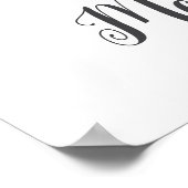 M Letter Monogram Greenerity Kinderzimmer Name Wal Poster (Ecke)