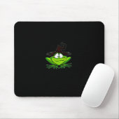M Machusetts Whimsy Frog Witches Hat Halloween Wit Mousepad (Mit Mouse)