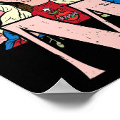 M Mary Jungfrau Heiliges Herz Jesus Religiöse Cath Poster (Ecke)