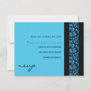 M Mem Hebrew Collection Bat Mitzvah Replik Card RSVP Karte