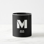 M(Mike) NATO Phonetischer Alphabet & Morse Code Tasse (Zentrum)