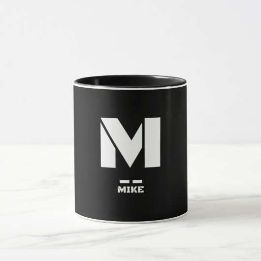 M(Mike) NATO Phonetischer Alphabet & Morse Code Tasse (Zentrum)