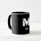 M(Mike) NATO Phonetischer Alphabet & Morse Code Tasse (Vorderseite Links)