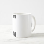 M Monogram Coffee Tasse (VorderseiteRechts)