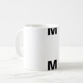 M Monogram Coffee Tasse (Vorderseite Links)