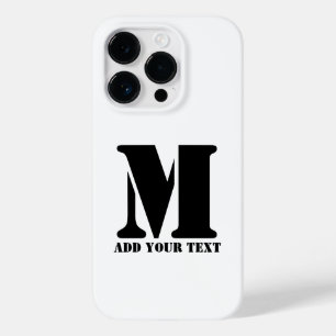 M Monogram Simple Modern Minimalistisch Personalis Case-Mate iPhone 14 Pro Hülle