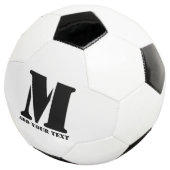 M Monogram Simple Modern Minimalistisch Personalis Fußball (Dreiviertel)