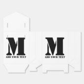 M Monogram Simple Modern Minimalistisch Personalis Geschenkschachtel (Ungefaltet)