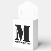 M Monogram Simple Modern Minimalistisch Personalis Geschenkschachtel (Offen)