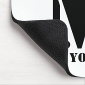 M Monogram Simple Modern Minimalistisch Personalis Mousepad (Ecke)