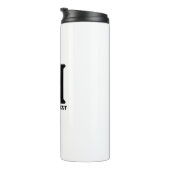 M Monogram Simple Modern Minimalistisch Personalis Thermosbecher (Nach rechts gedreht)