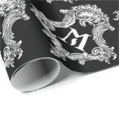 M Monogramm Initiale Geschenkpapier (Rolleneckpunkt)