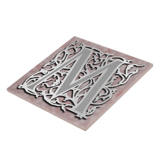 M Monogramm-Keramik "Silberstein" Fliese (Seite)