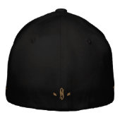 M Monogramm Kombiniert Klassisches Flexfit-Wollpro Bestickte Baseballkappe (Rückseite)