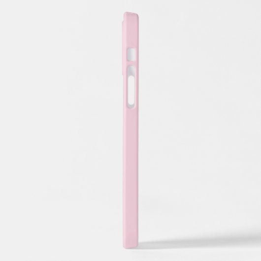 M Monogramm Personalisiert rosa iPhone Hülle (Linke Seite)